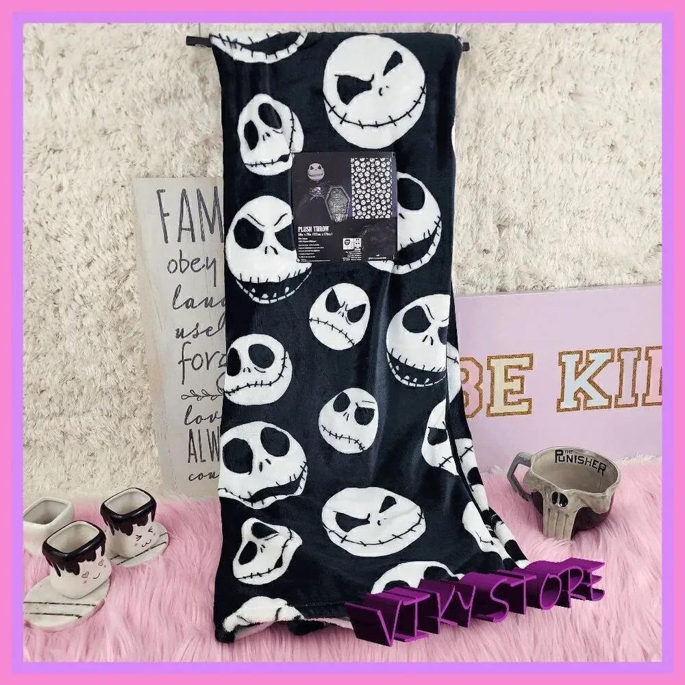 NWT {Disney's} The Night Before Christmas : Oversized Plush Throw 50x70 NWT